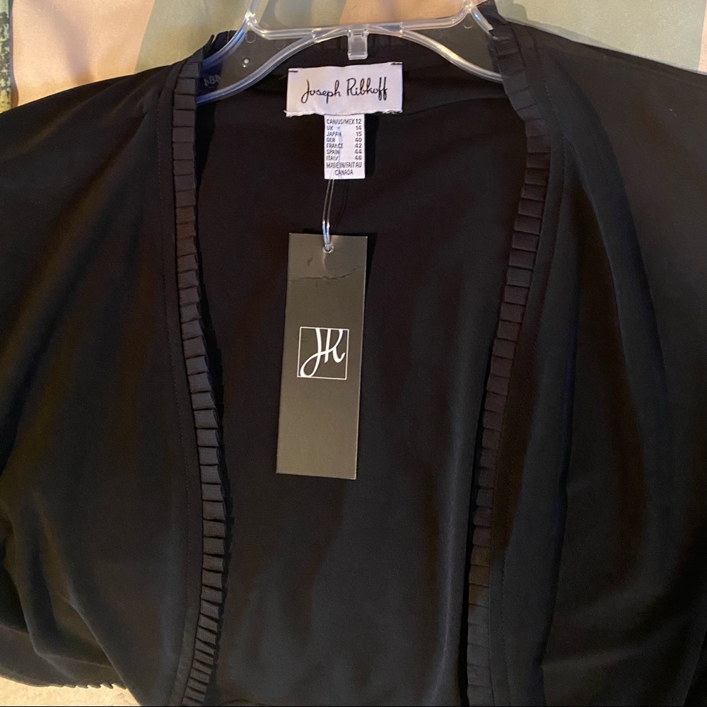 Joseph Ribkoff black bolero new with tags size 12